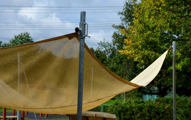 توری سایبان حیاط پوشش کاربردی برای کاهش نور و گرمای مستقیم